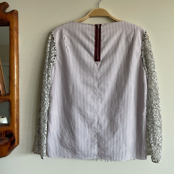 Carven Lace Overlay Shirt - Picture 4 of 5